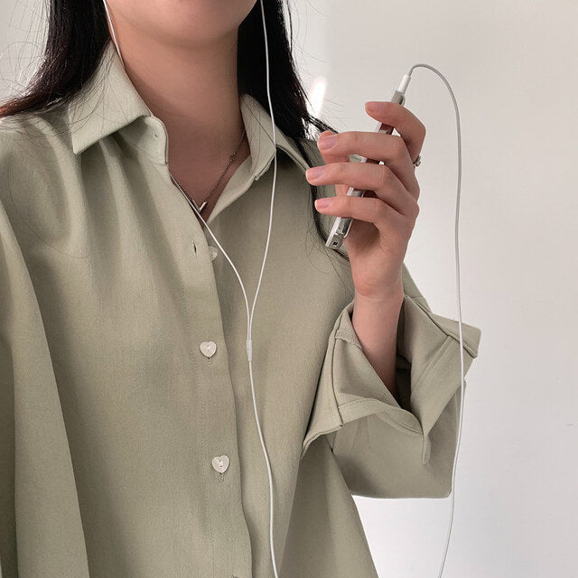 Chemise Oversize à Manches Longues – Coupe Ample & Minimaliste