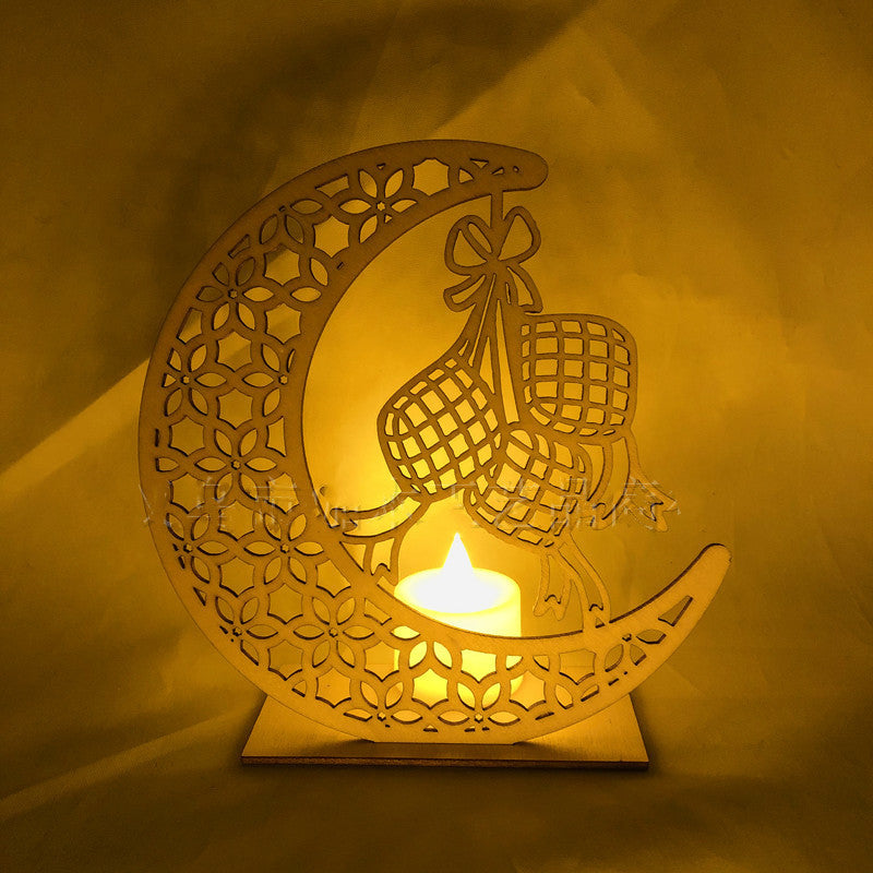 Ornement Islamique en Bois – Cadeau Ramadan, Aïd,Haj & Intérieur Spirituel