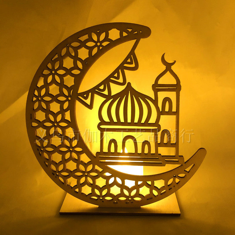 Ornement Islamique en Bois – Cadeau Ramadan, Aïd,Haj & Intérieur Spirituel