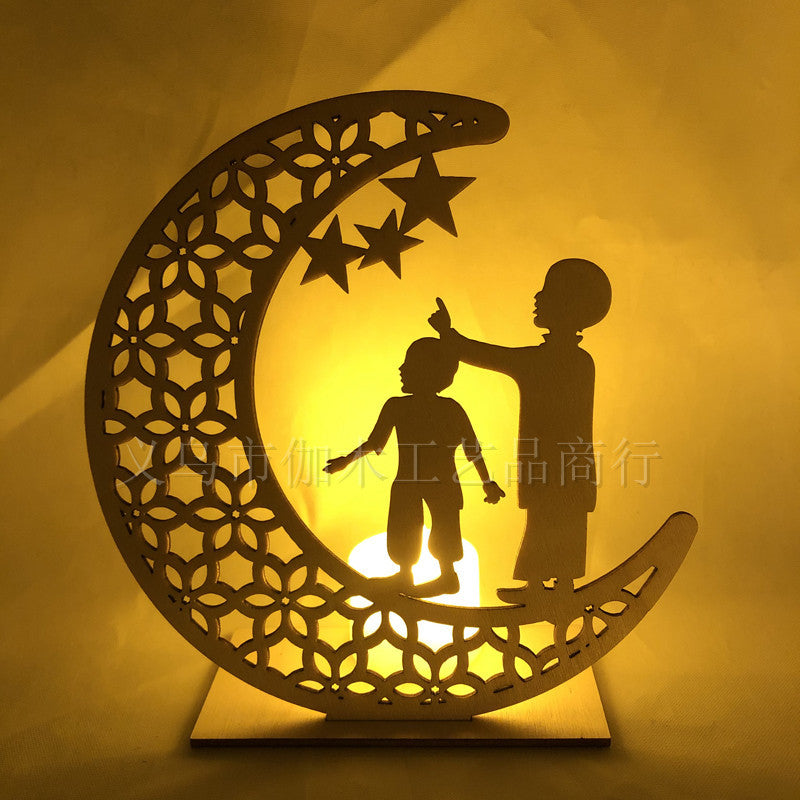 Ornement Islamique en Bois – Cadeau Ramadan, Aïd,Haj & Intérieur Spirituel
