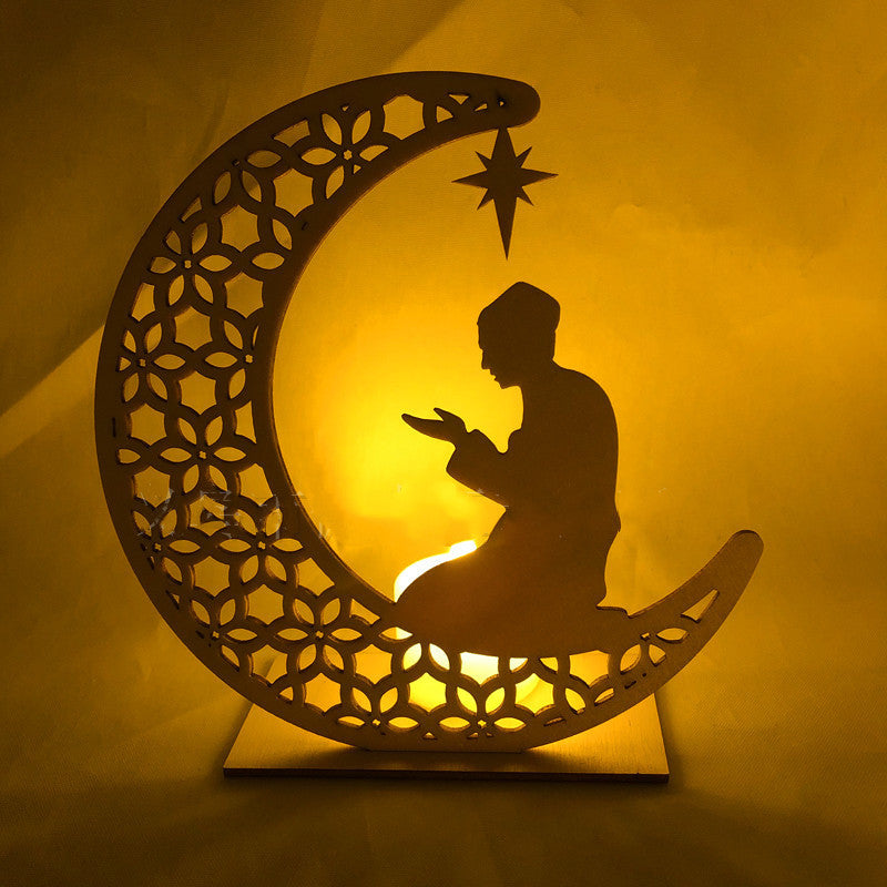 Ornement Islamique en Bois – Cadeau Ramadan, Aïd,Haj & Intérieur Spirituel