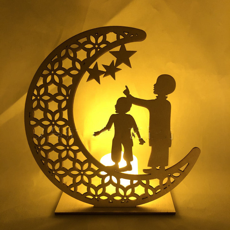 Ornement Islamique en Bois – Cadeau Ramadan, Aïd,Haj & Intérieur Spirituel