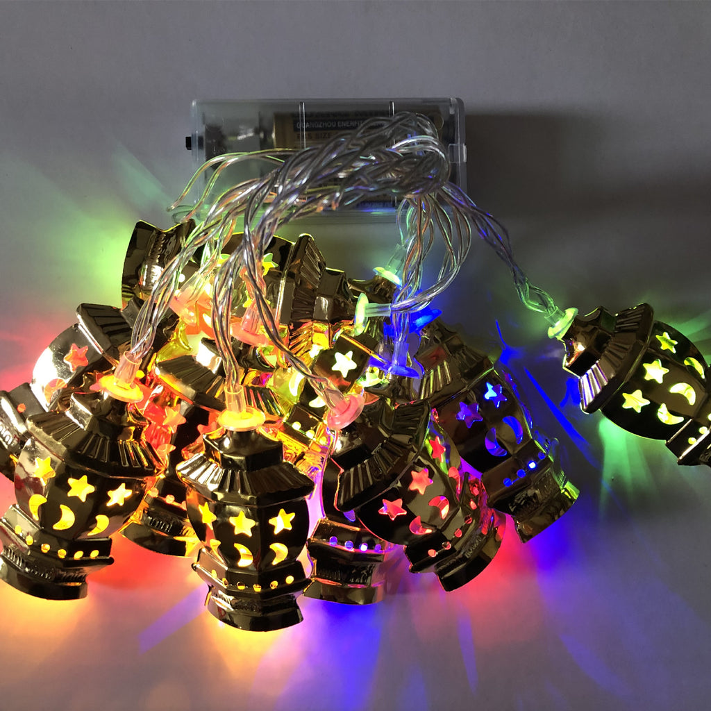 Décoration Ramadan |Guirlande LED Lanterne Orientale – Lumière Chaude pour Décoration Eid & Iftar