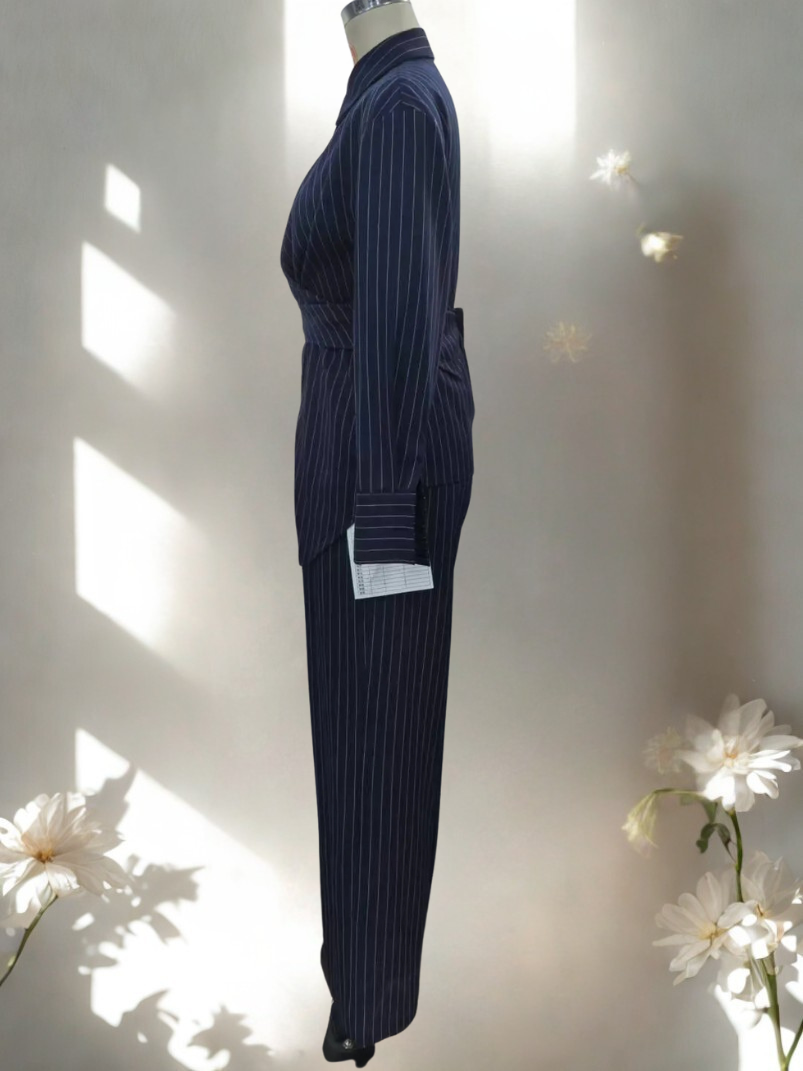 Ensemble Henné | Deux Pièces Vintage Coréen - Taille Cintrée et Enveloppante