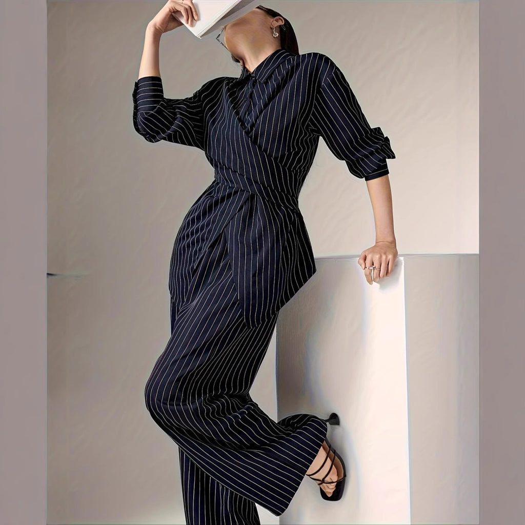 Ensemble Henné | Deux Pièces Vintage Coréen - Taille Cintrée et Enveloppante