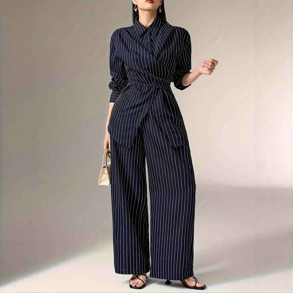 Ensemble Henné | Deux Pièces Vintage Coréen - Taille Cintrée et Enveloppante