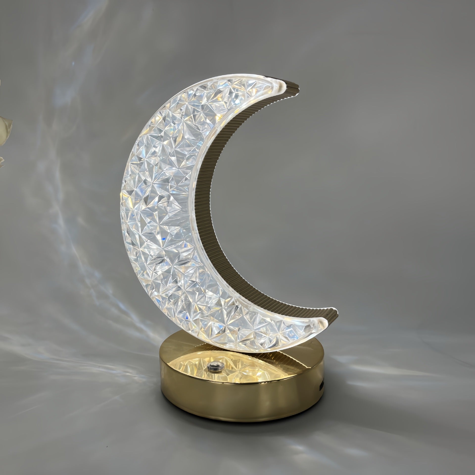 Lampe de Table LED Étoile & Lune Rechargeable – Design Luxe pour le Ramadan ou l'Aïd