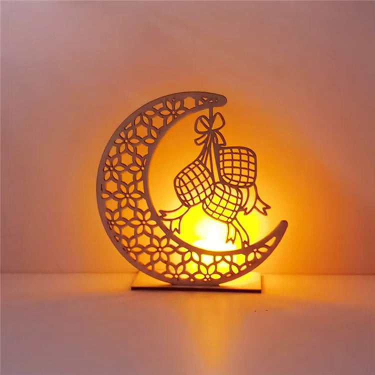 Ornement Islamique en Bois – Cadeau Ramadan, Aïd,Haj & Intérieur Spirituel