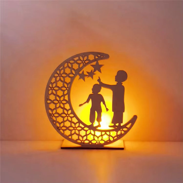 Ornement Islamique en Bois – Cadeau Ramadan, Aïd,Haj & Intérieur Spirituel