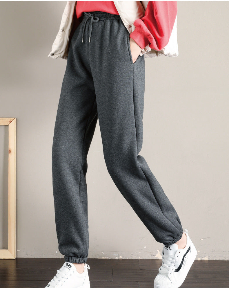 Pantalon Harem Femme Hiver – Ample et Chaud en Polaire d’Agneau