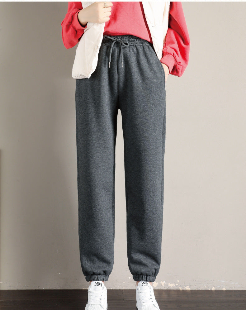 Pantalon Harem Femme Hiver – Ample et Chaud en Polaire d’Agneau