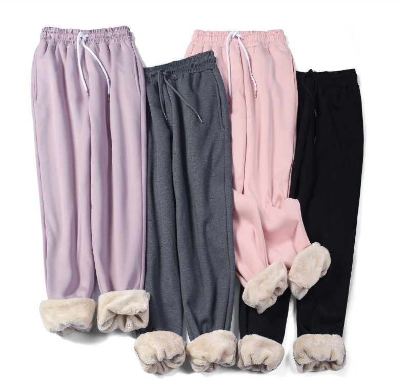 Pantalon Harem Femme Hiver – Ample et Chaud en Polaire d’Agneau