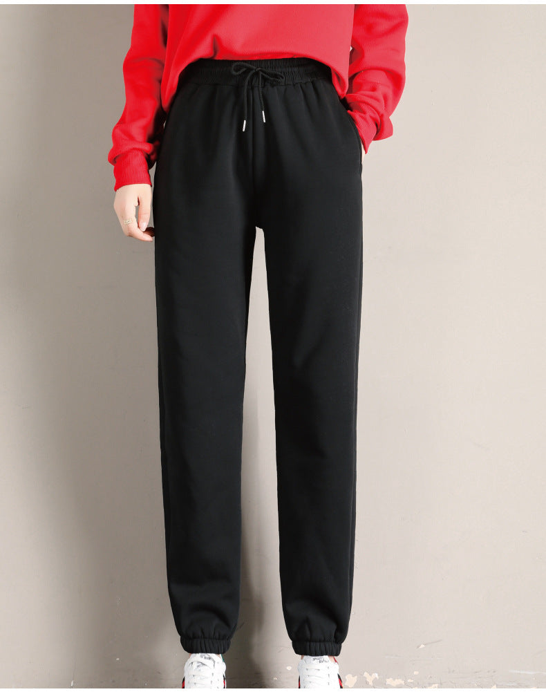 Pantalon Harem Femme Hiver – Ample et Chaud en Polaire d’Agneau