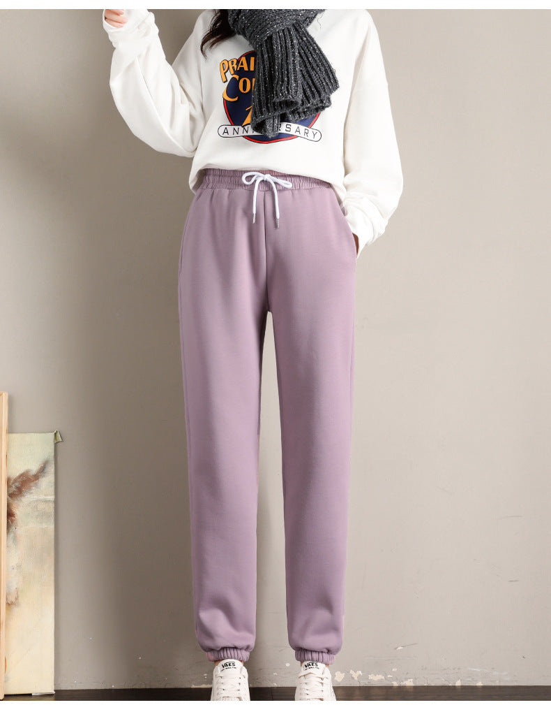 Pantalon Harem Femme Hiver – Ample et Chaud en Polaire d’Agneau