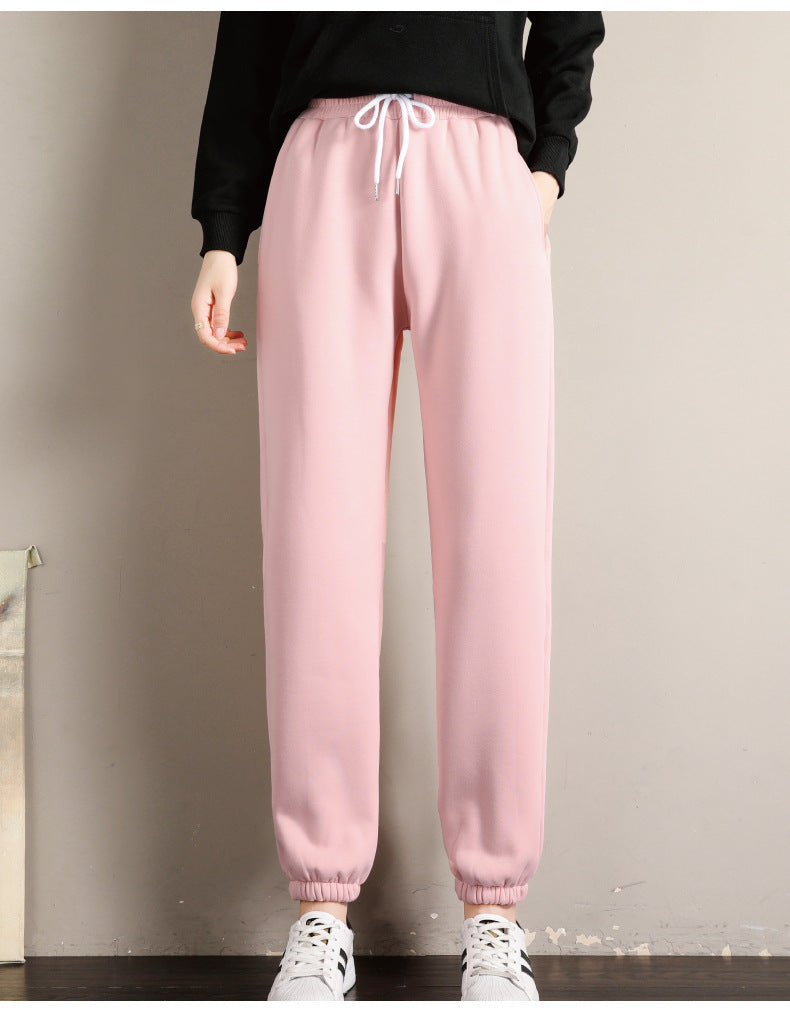 Pantalon Harem Femme Hiver – Ample et Chaud en Polaire d’Agneau