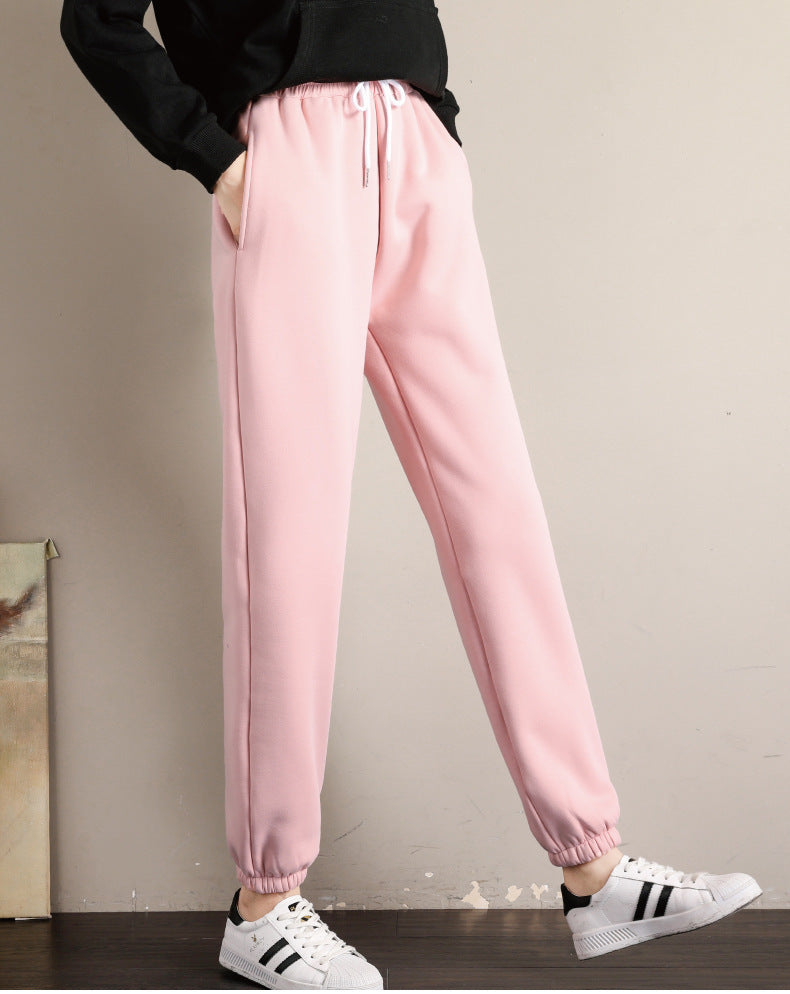 Pantalon Harem Femme Hiver – Ample et Chaud en Polaire d’Agneau