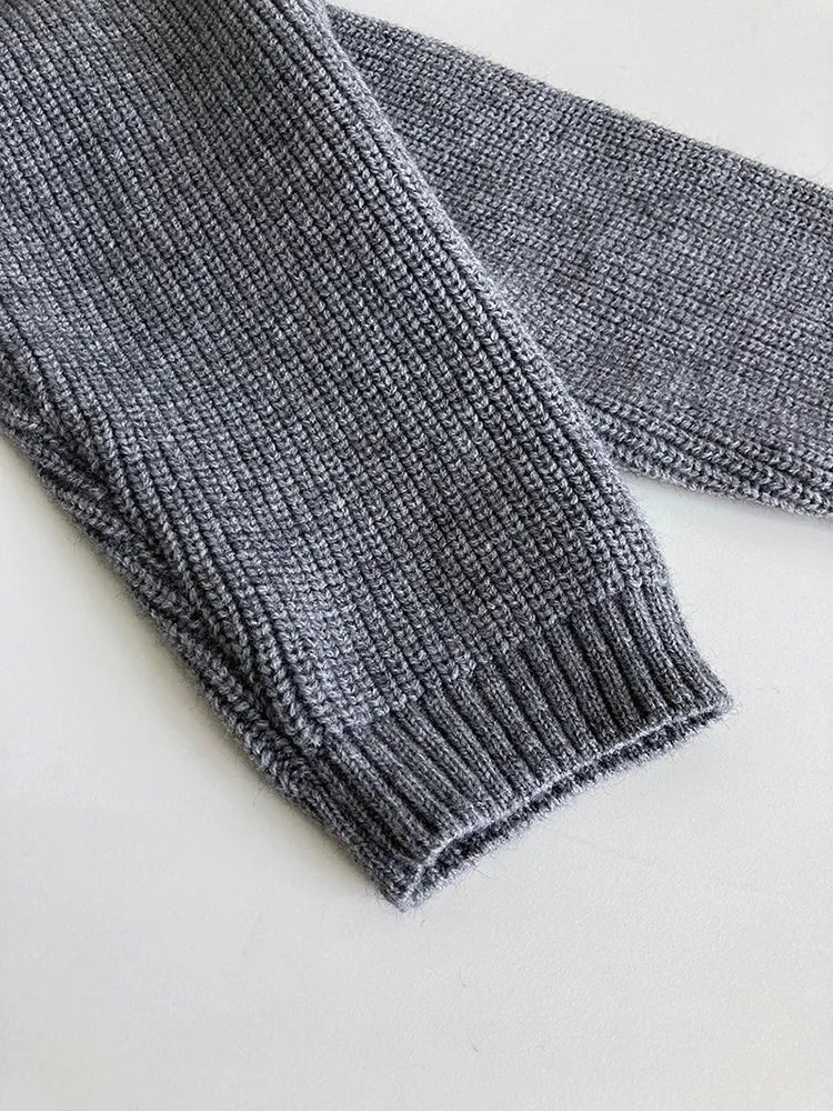 Pull Zinane | Zippé Over size – Col roulé chaud et élégant en maille épaisse