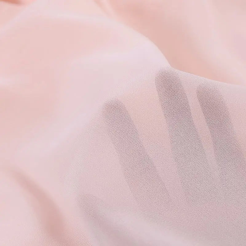 Abaya Zanzea | Robe Fluide, 2 pièces En Mousseline Avec Manche Longue - élégante spéciale Ramadan & Aïd