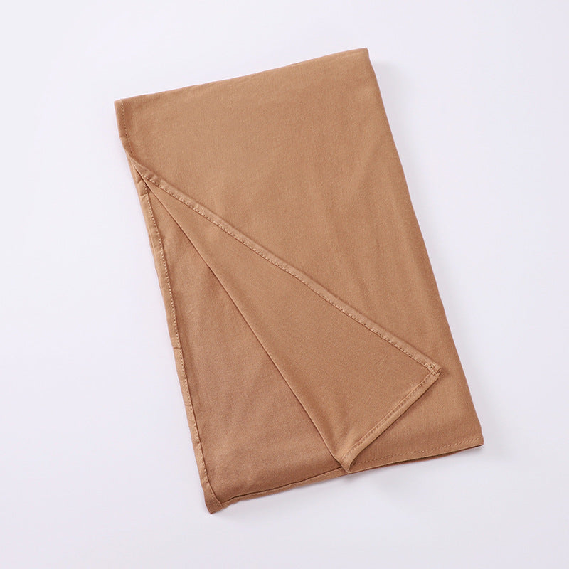 Hijab en Coton Mercerisé Fermé au bout