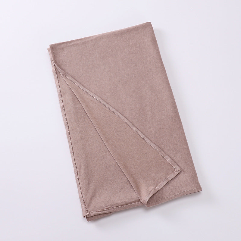 Hijab en Coton Mercerisé Fermé au bout