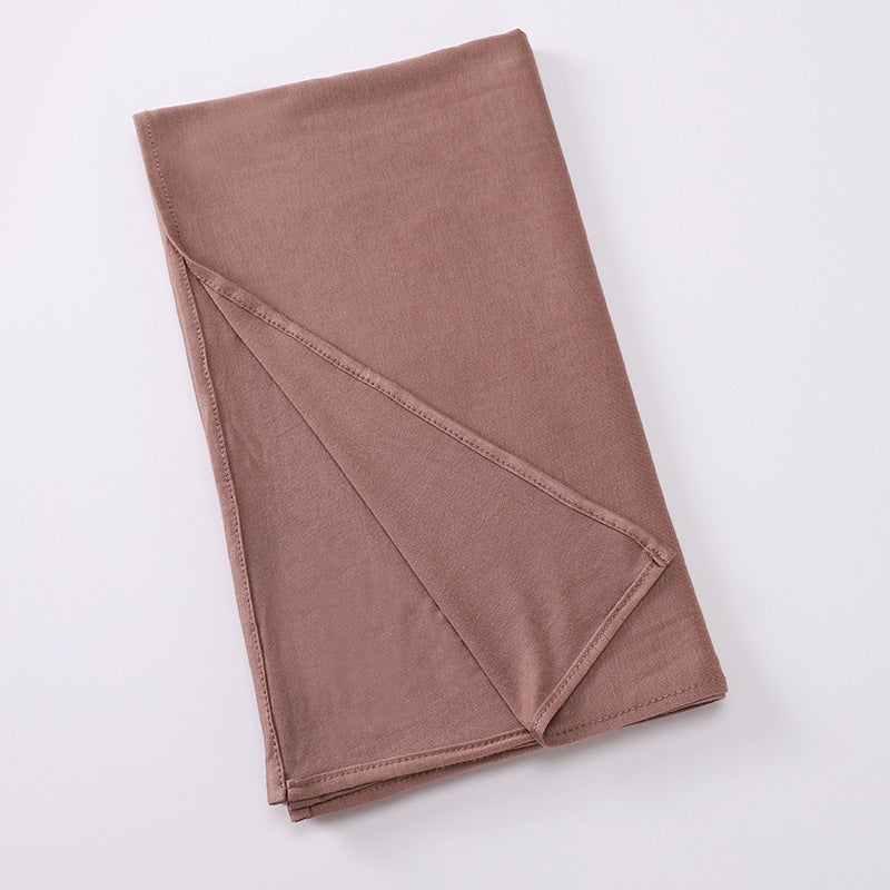 Hijab en Coton Mercerisé Fermé au bout