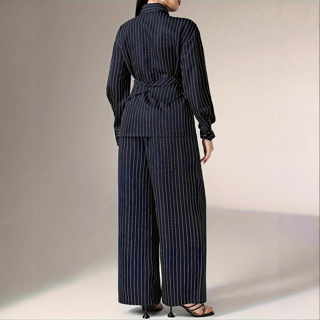 Ensemble Henné | Deux Pièces Vintage Coréen - Taille Cintrée et Enveloppante