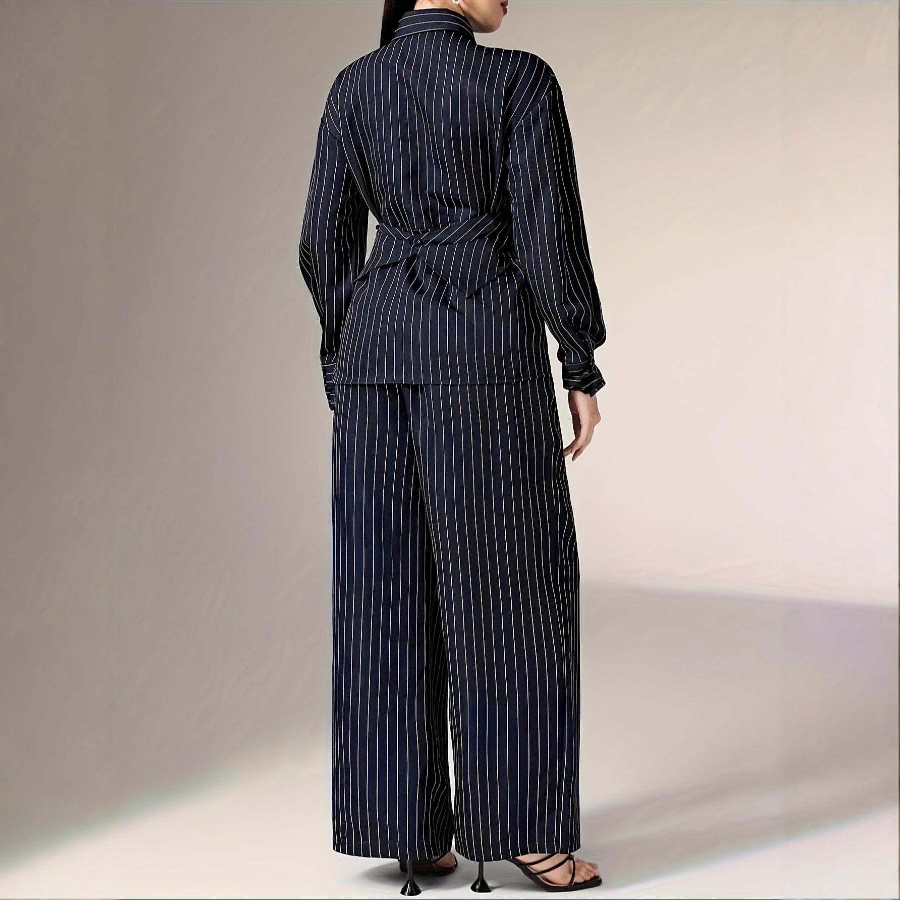 Ensemble Henné | Deux Pièces Vintage Coréen - Taille Cintrée et Enveloppante